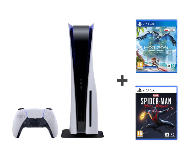 Sony Playstation 5 H.F.W. + Marvel's Spider-Man Morales - 1059006 - zdjęcie